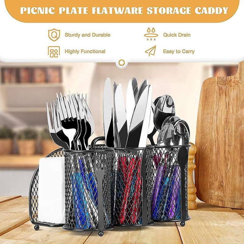 Kitchen Countertop Organizer with Napkin Paper Holder, for Kitchen