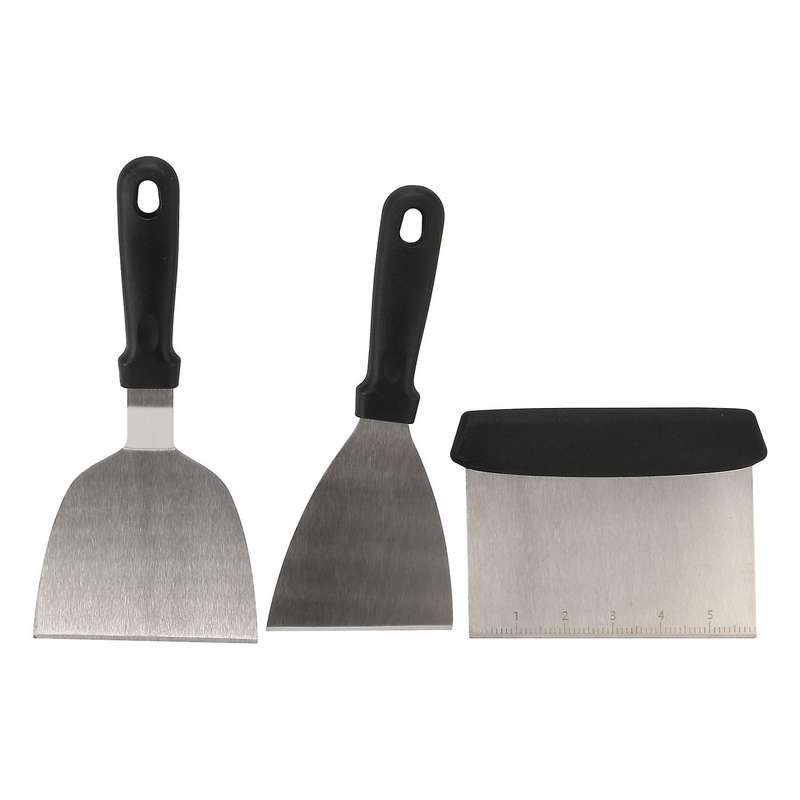 Griddle Accessory Tool Kit 6 Piece Grill Spatula Stainless Steel