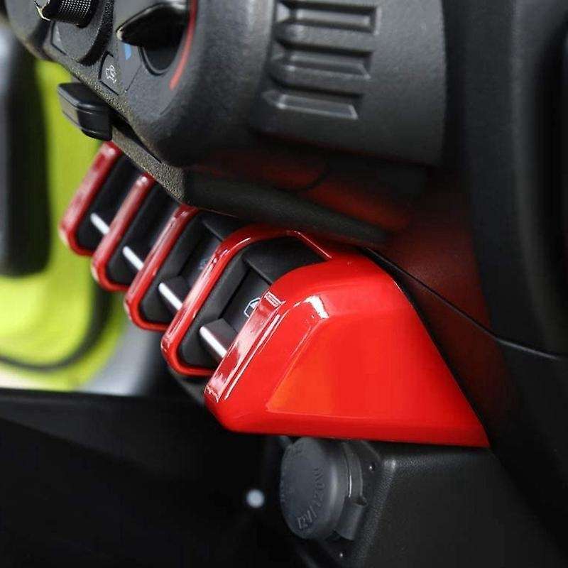 Window Lifter Button Panel+button Trim for Suzuki Jimny 2019-2020 Red