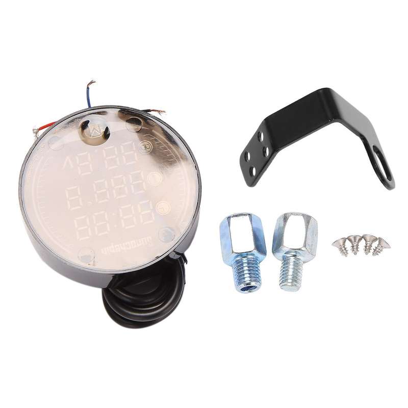 3 In 1 Motorcycle Temperature Meter Usb Rechargeable Time Voltmeter
