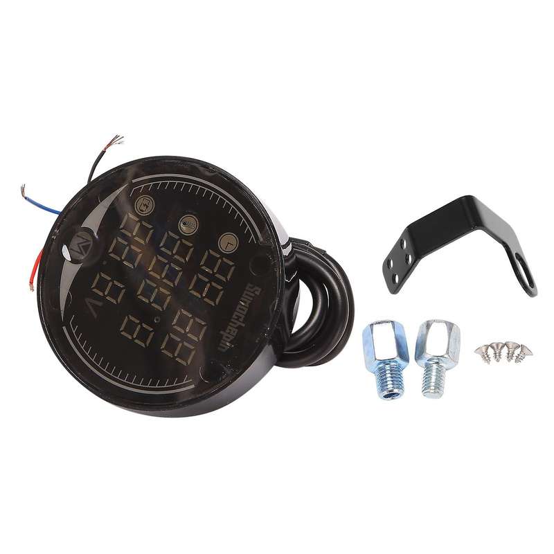 3 In 1 Motorcycle Temperature Meter Usb Rechargeable Time Voltmeter