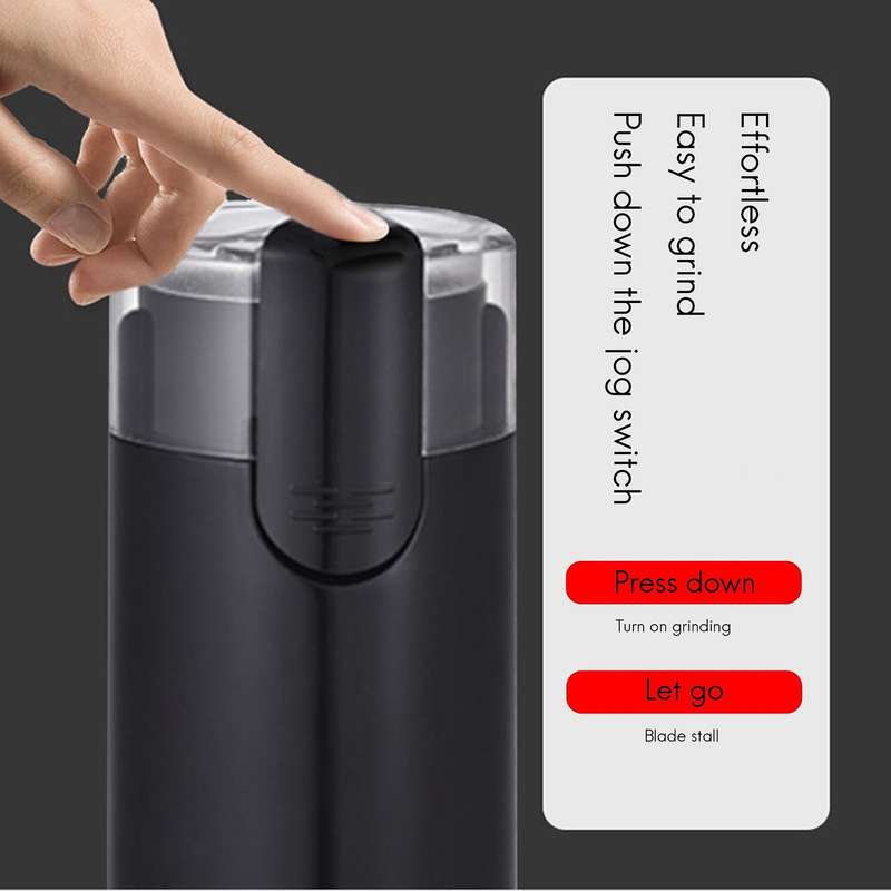 Coffee Grinder with Stainless Steel Blades,for Coffee Beans Eu Plug