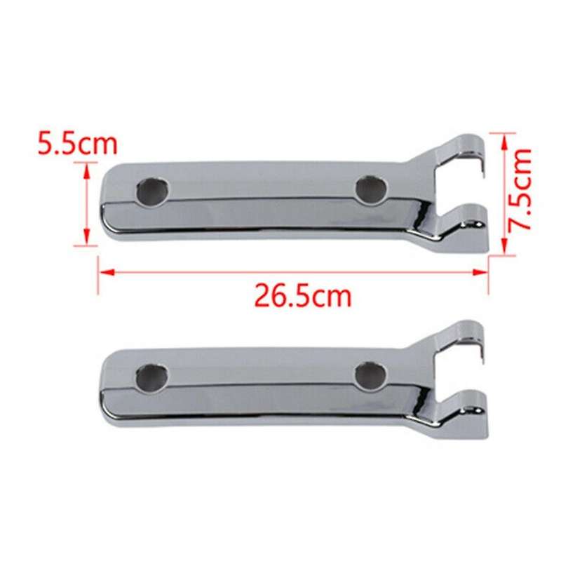 Tailgate Hinge Cover Rear Door Hinge Liftgate Trim, Abs Silver