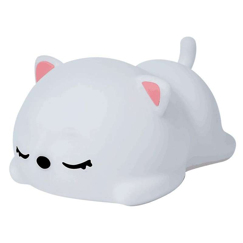 Cat Led Night Light Touch Sensor Silicone Usb for Kids Baby Gift,b