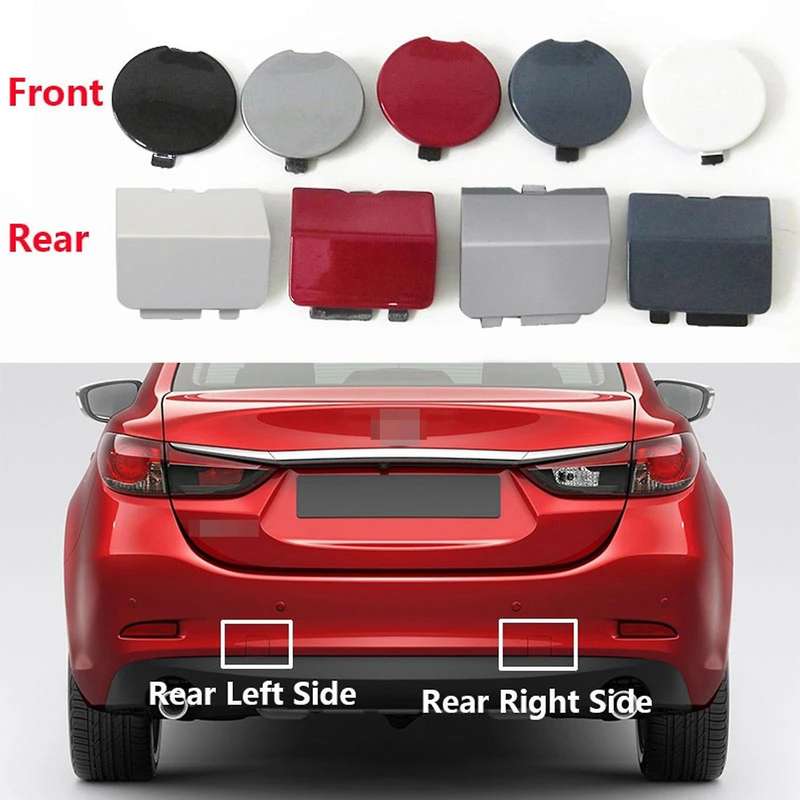 For Mazda 6 Atenza Sedan 13-16 Red Front & Rear Bumper Hook Cover