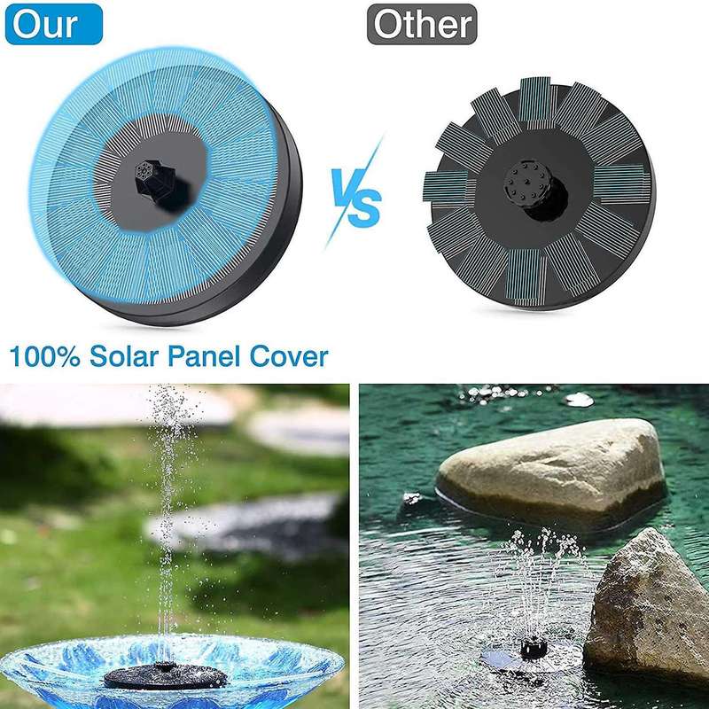 3.0w Powered Solar Pond Pump,solar Fountain for Garden Pond,bird Bath