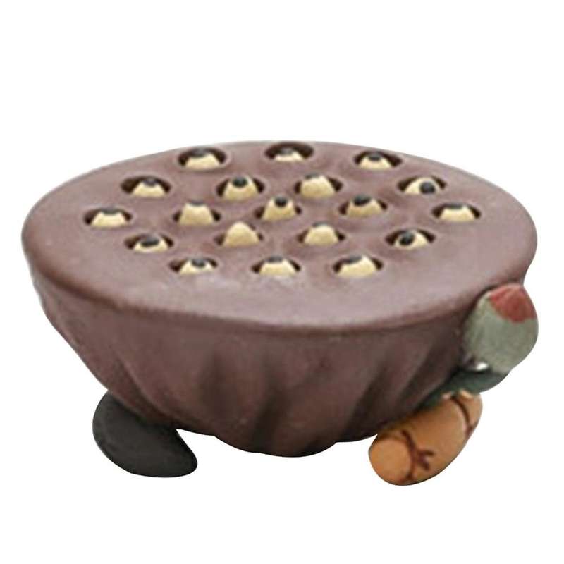 Purple Clay Lotus Seed Pot Holder Tea Pet Ceramic Tea Ceremony 11cm