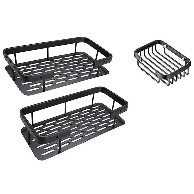 Shower Caddy Basket Soap Dish Holder Shelf Bathroom Organizer