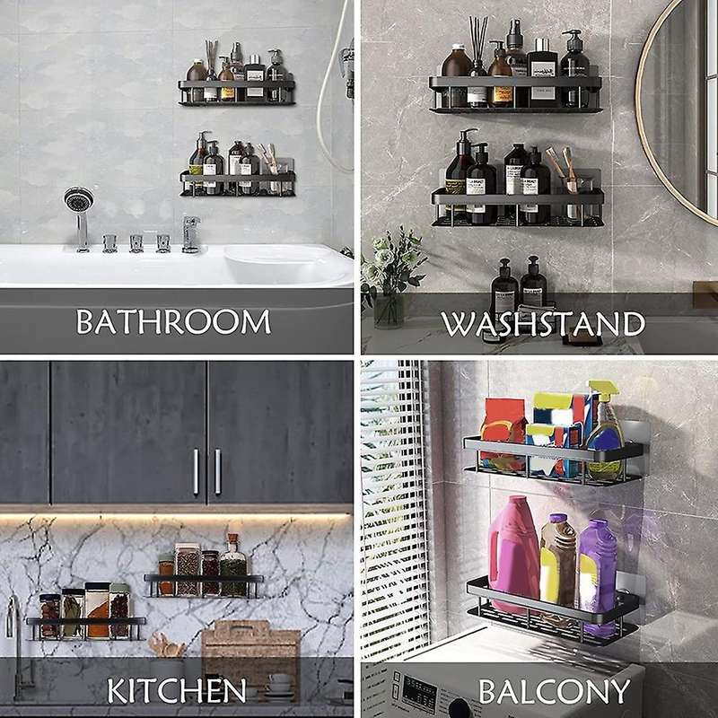 Shower Caddy Basket Soap Dish Holder Shelf Bathroom Organizer