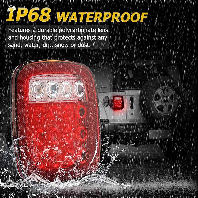 Stop Tail Turn Signal for Wrangler Yj Tj Jk Cj Truck Trailer Boat Rv