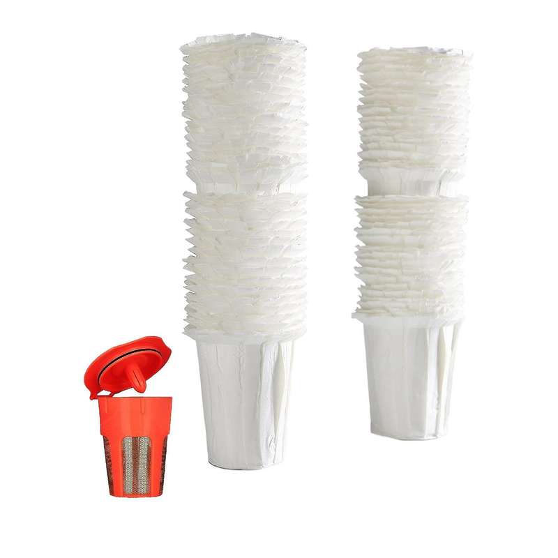 201pcs Paper Filters and K-carafe Reusable Capsules Pods for Keurig