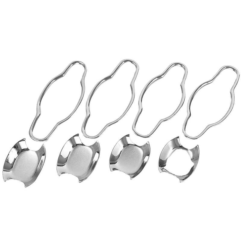 Car Door Wrist Protection Door Handle Bowl Silver