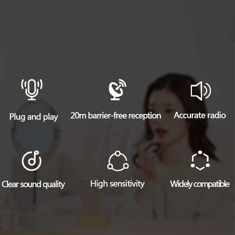 Wireless Lavalier Microphone Noise Cancel Low Latency Mini Receiver