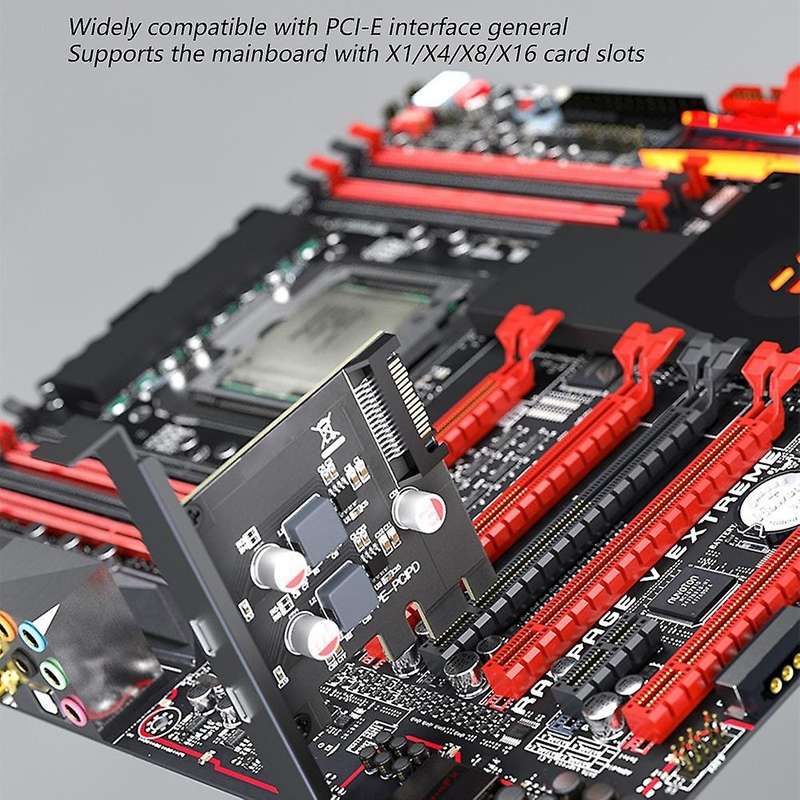 Pcie to Type-c 2 Port Expansion Card Pcie Riser Expansion Card