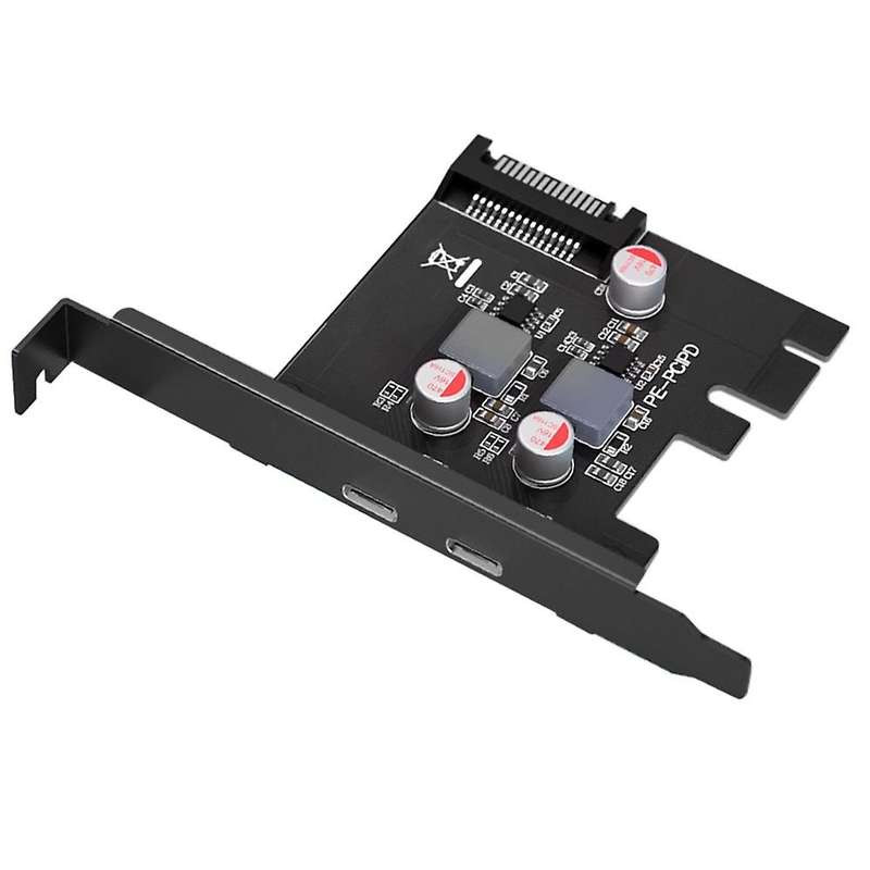 Pcie to Type-c 2 Port Expansion Card Pcie Riser Expansion Card