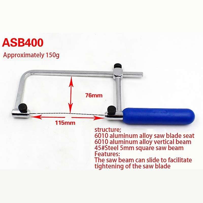 Adjustable Saw Bow for Diamond Jewelry Diy Craft Tools Blade Asb 400