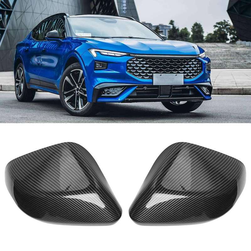 Car Rearview Mirror Cover Sequin Sticker Decoration for Ford Evos