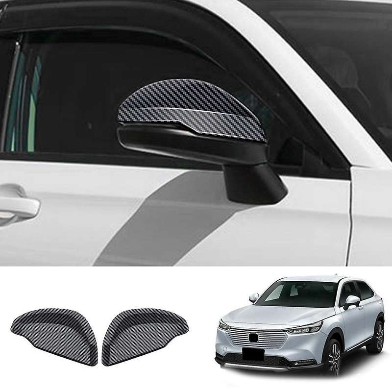 Car Carbon Fiber Rearview Cover for Honda Hr-v Vezel 2021 2022