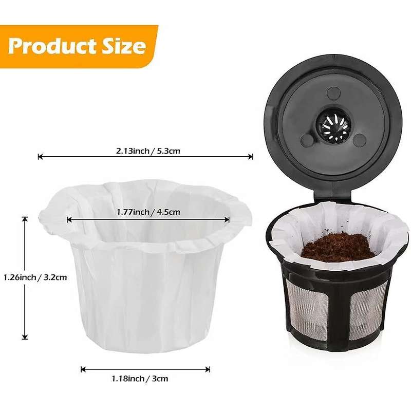 Disposable Paper Filter, 400 Counts K Cup Paper Coffee Filters