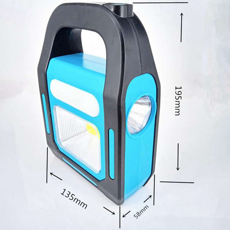 3 In 1 Solar Usb Rechargeable Cob Camping Lantern,charging for Device