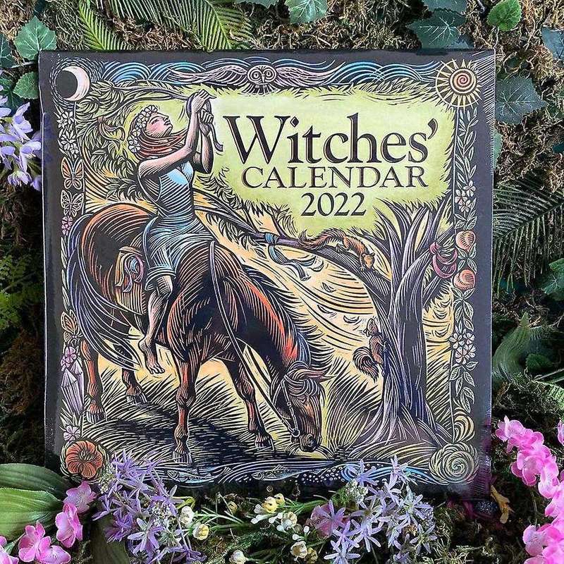 2022 The Witches Calendar Poste Illustrated Calendar Home Wall Decor