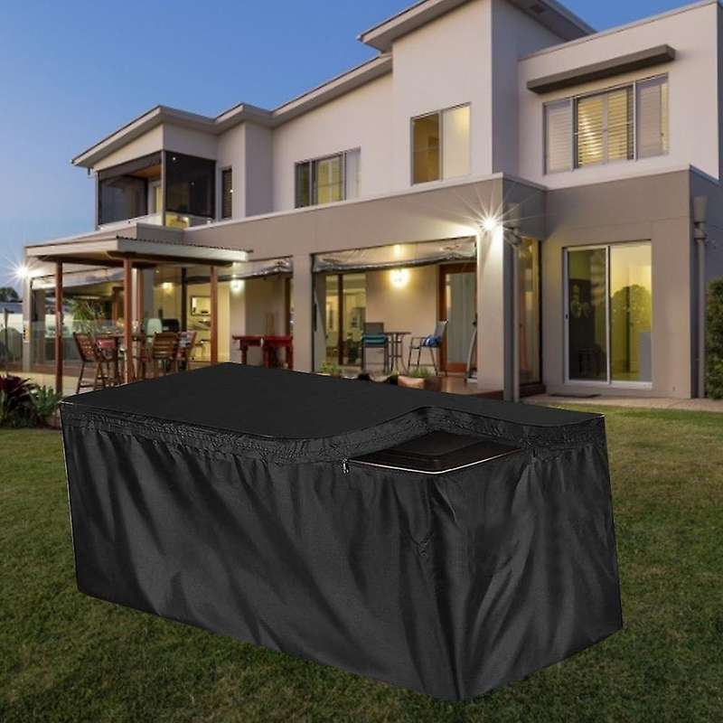 Outdoor Deck Box Cover with Zipper Storage Protective Cover Large