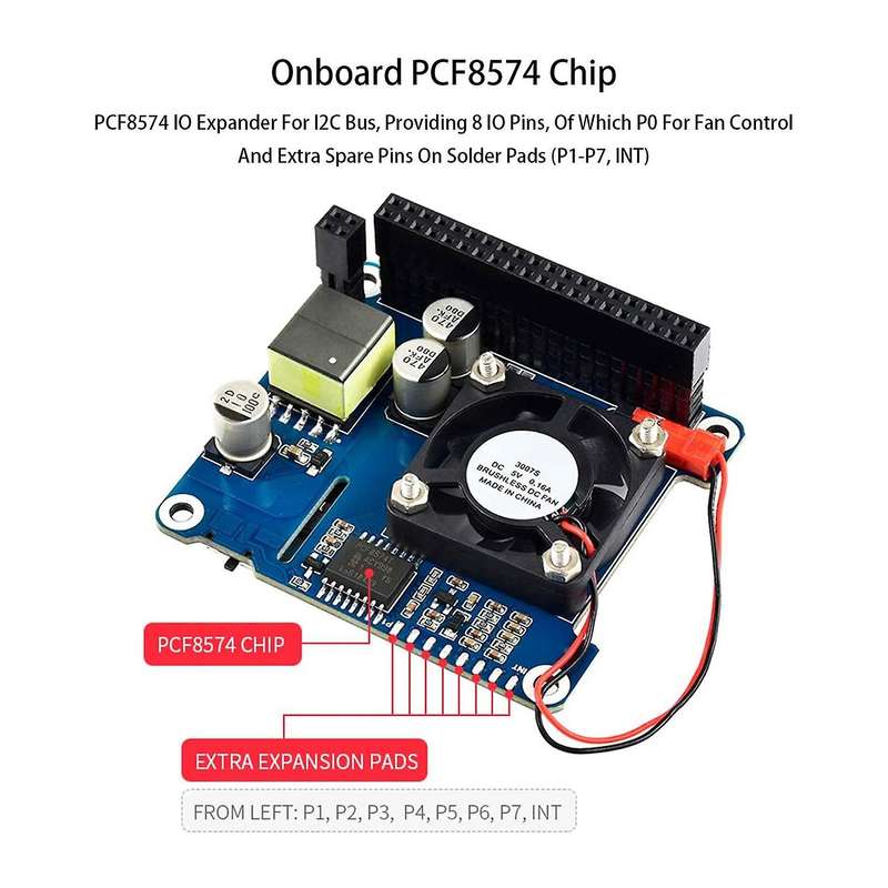 Waveshare Expansion Board with Oled for Raspberry Pi 4 Model B / 3b+