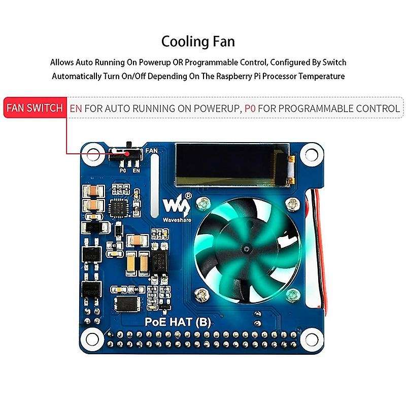 Waveshare Expansion Board with Oled for Raspberry Pi 4 Model B / 3b+