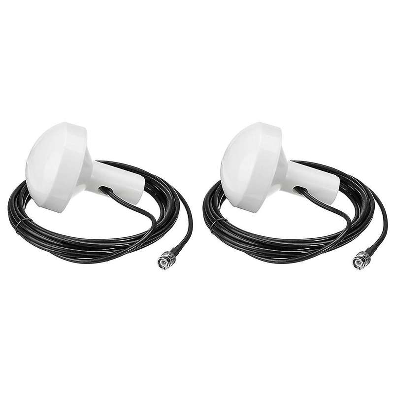 2x Ship Gps Marine Navigation Antenna 1575+/-5 Mhz 5m Bnc Male Plug