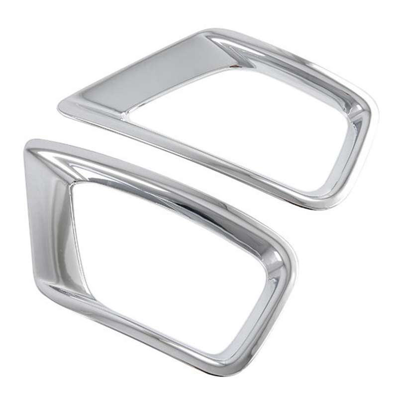 Rear Fog Lamp Frame Rear Fog Lamp Cover Chrome, Silver