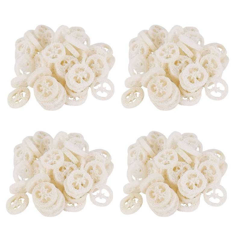 4-6cm Wide 50pcs/lot Natural Loofah Slice Diy Customize Soap Tools