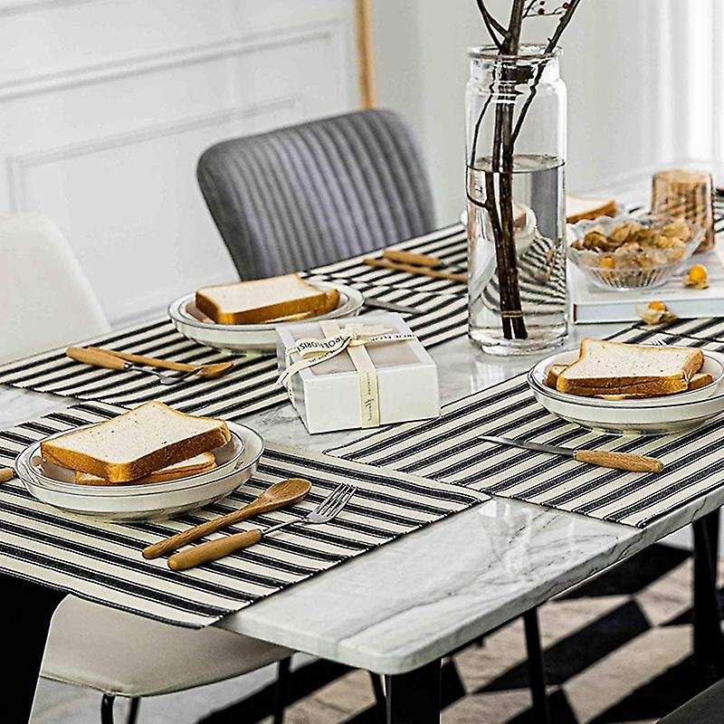 Farmhouse Placematstable Mats Resistant Dining Table Mats Set Of 6