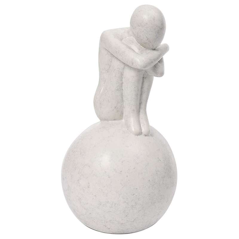 Modern Statue Decorate Statue Ornament Figurine Home Office White