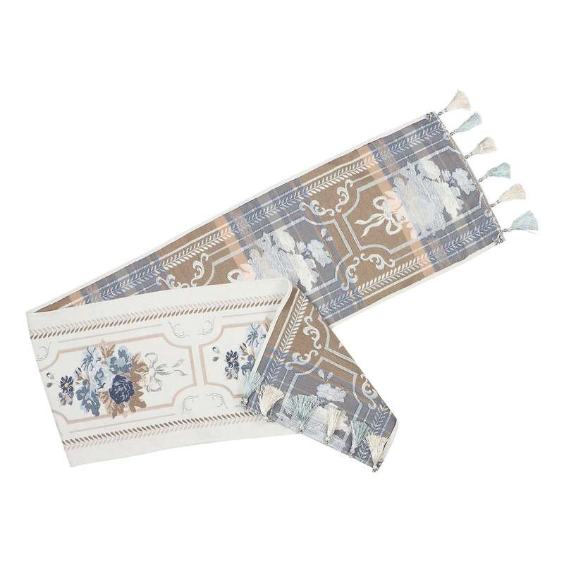High-end Table Runner Chenille Tassel Home Polyester Tablecloth