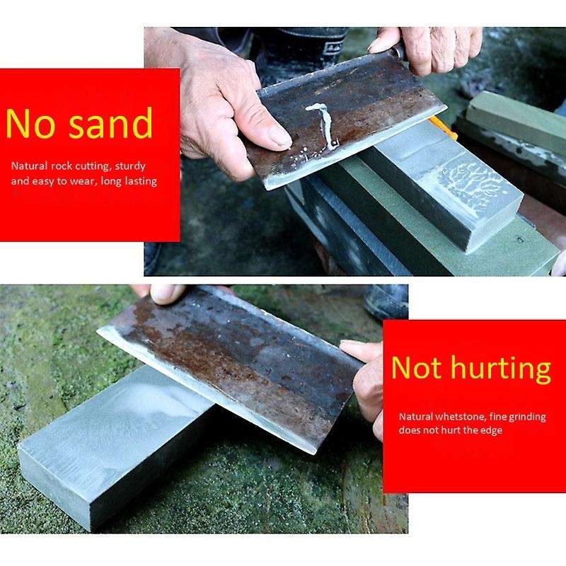 Natural Whetstone Household Double-sided Grinding Blue Stone Pulp