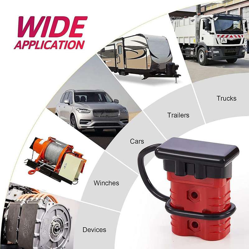 4pcs 175a Battery Power Connector for Car Bike Atv Winch Trailer Red