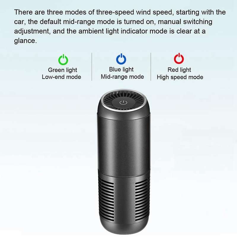 Air Purifier for Home Car Air Purifier Dc5v Air Freshener White