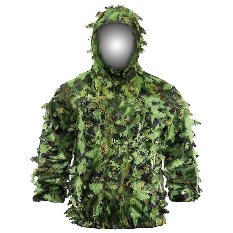Sticky Flower Bionic Leaves Camouflage Suit Hunting Ghillie Suit (b)