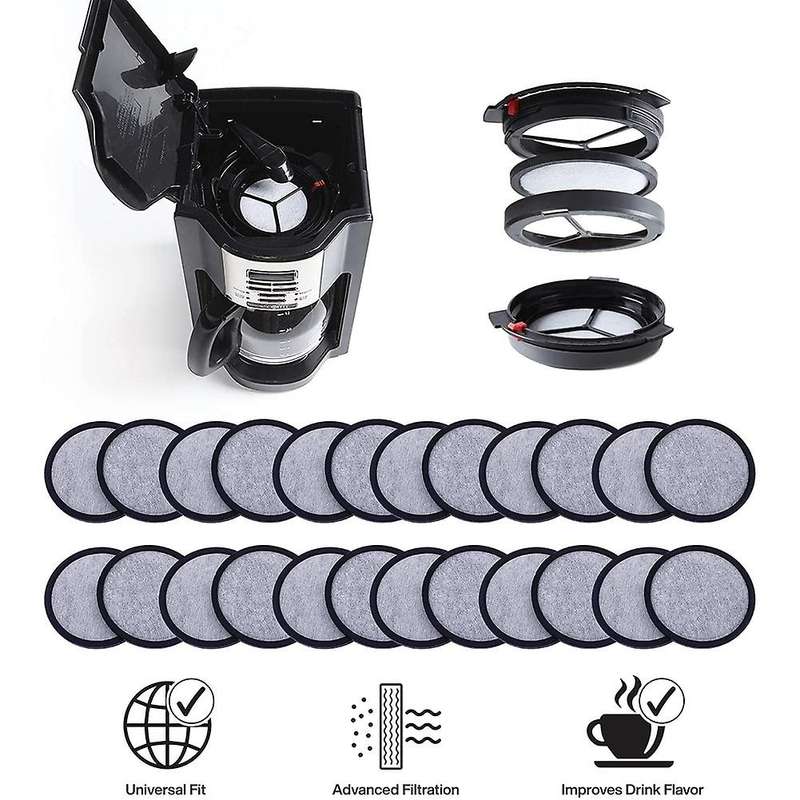 24-pack Replacement Charcoal Water Filter Discs