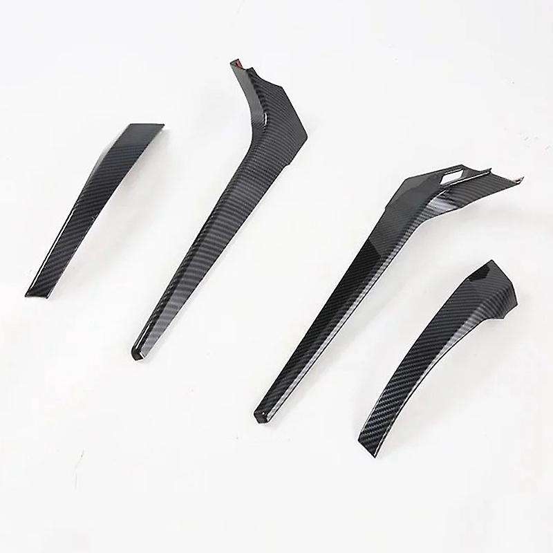 For Mitsubishi 4pcs Carbon Fiber Abs Car Gear Shift Knob Frame Cover