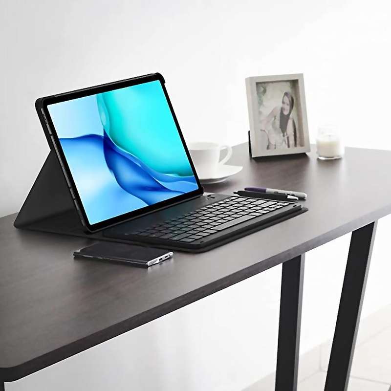Bluetooth Luminous Keyboard for Tab Galaxy A7 Lite 8.7 Inch,black