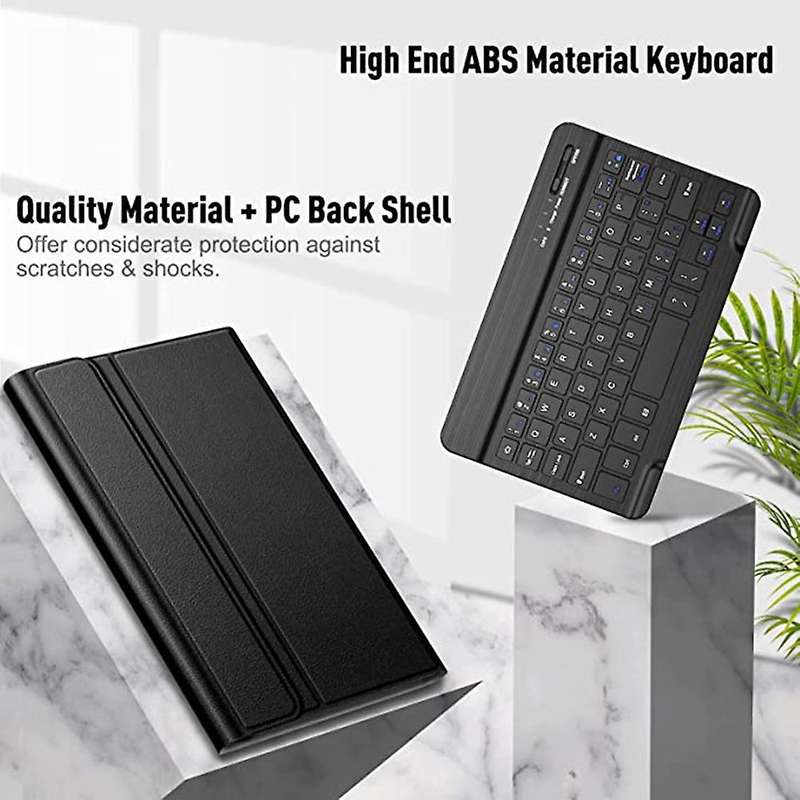 Bluetooth Luminous Keyboard for Tab Galaxy A7 Lite 8.7 Inch,black