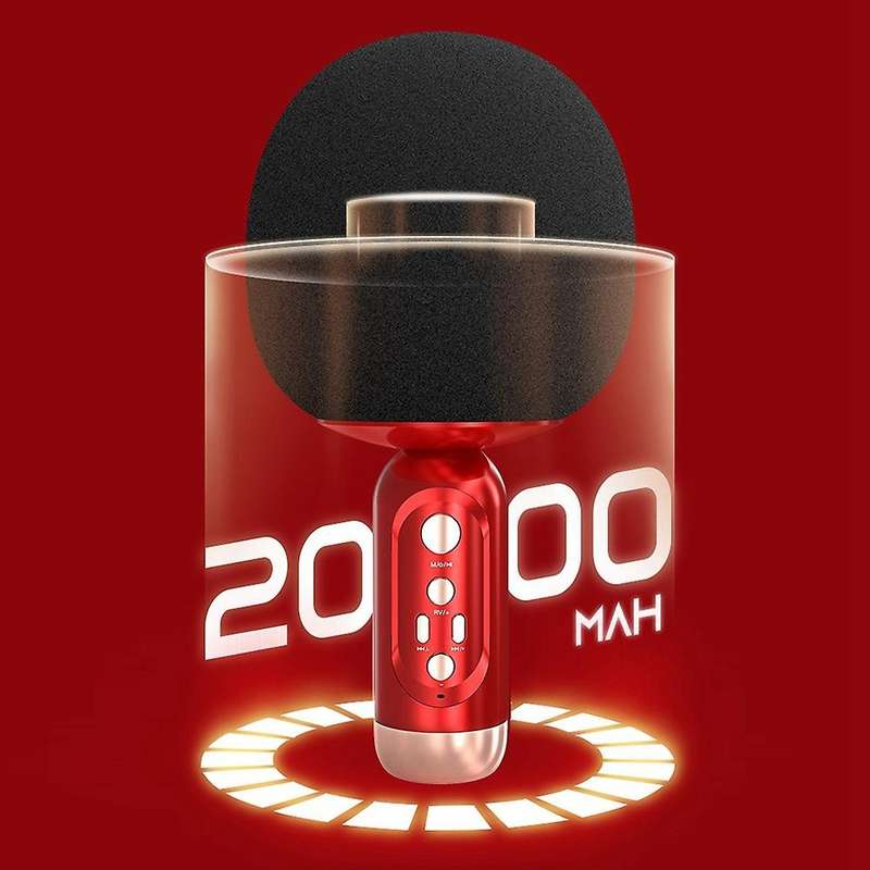 Wireless Bluetooth Microphone Tws Pair Connected Mobile Phone Red