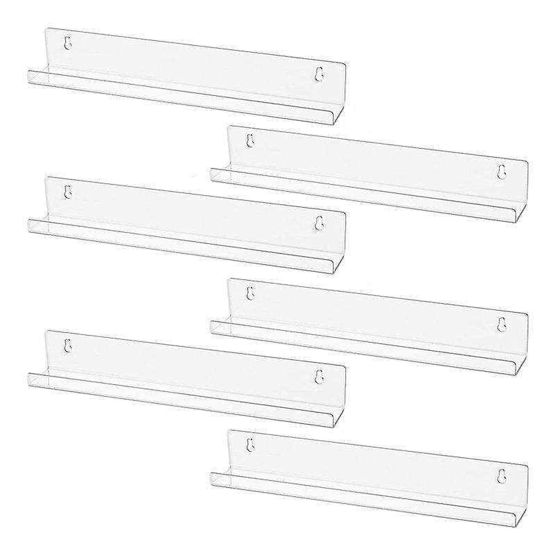 6pcs Vinyl Record Wall Mount Shelf for Albums Or Children's Books