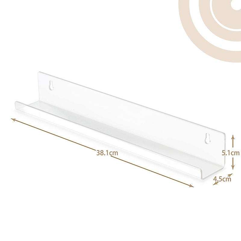6pcs Vinyl Record Wall Mount Shelf for Albums Or Children's Books