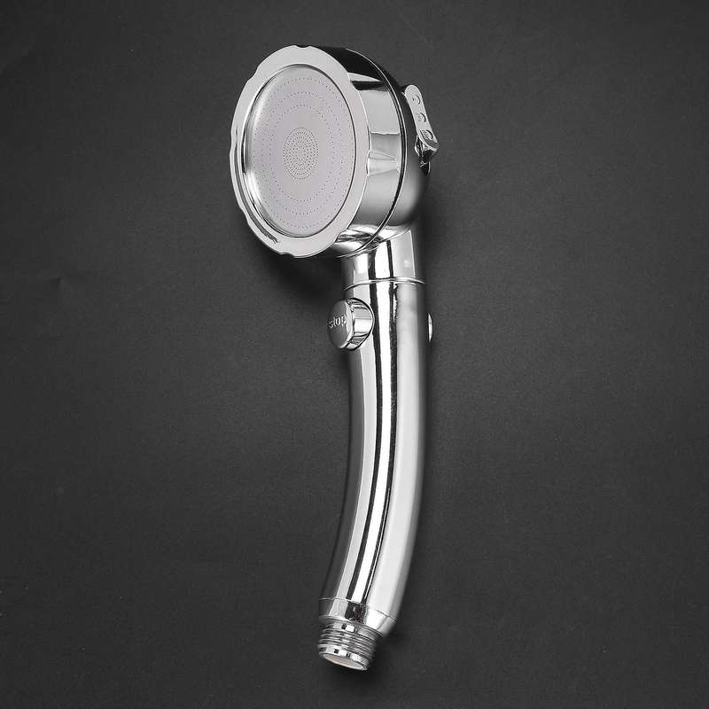 4x Handheld Shower Head High Pressure Chrome 3 Spary Setting