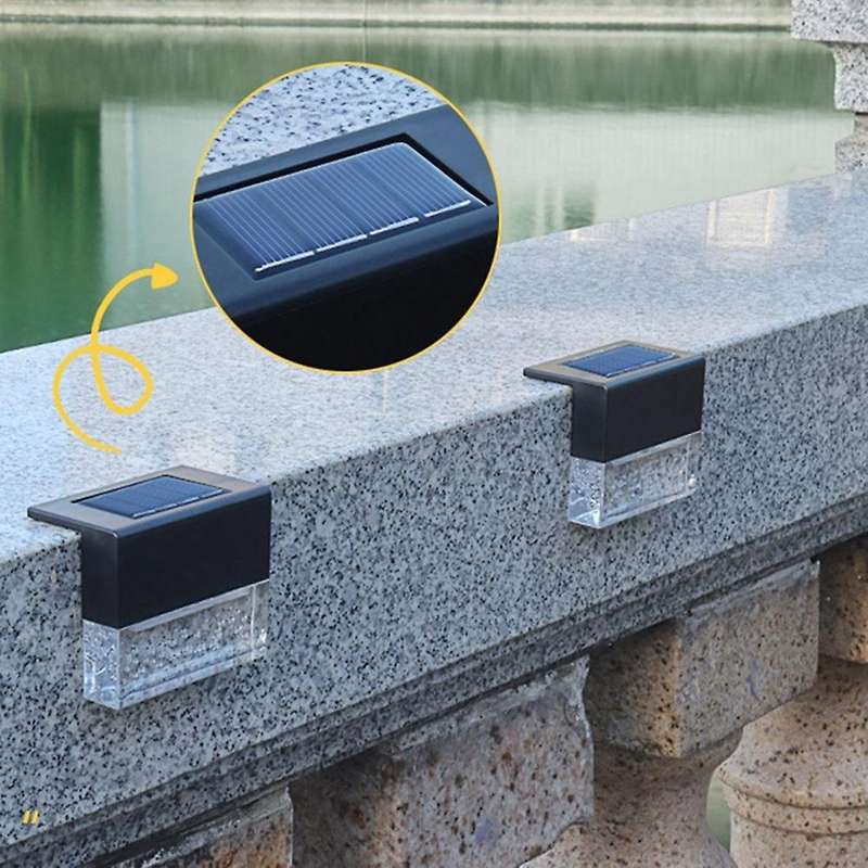 Solar Deck Lights Outdoor Waterproof Led Lights for Stairs Landscape