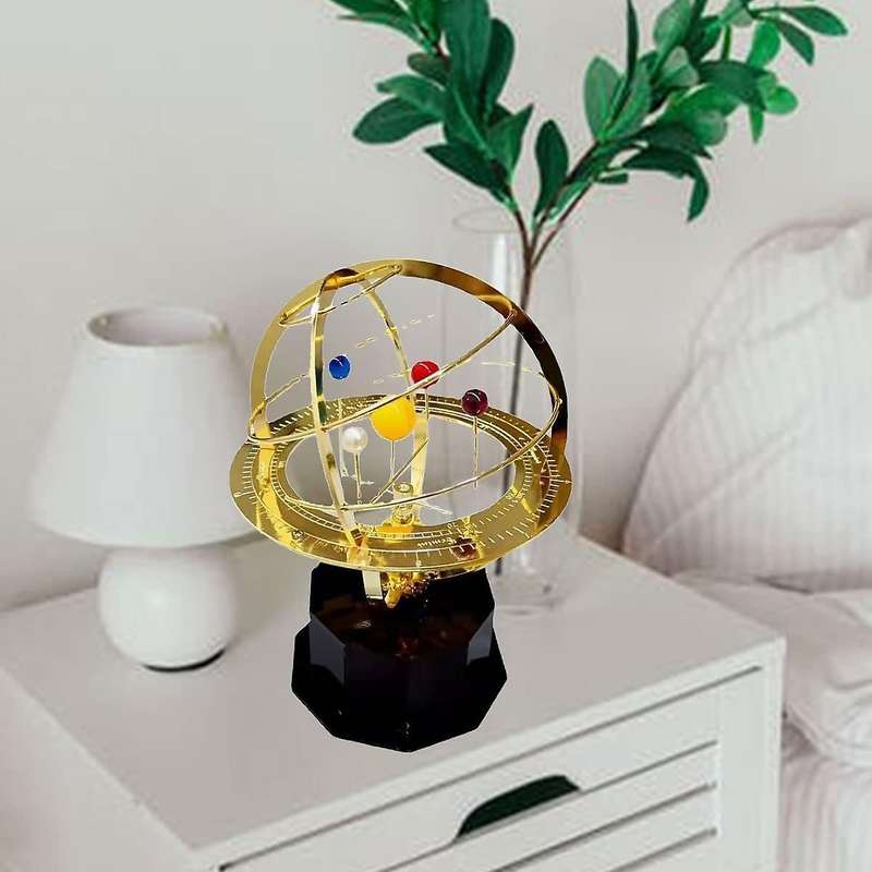 Model Of The Solar System 3d Metal Retro Office Desk Ornament