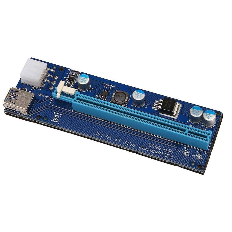 The 6 Pack Pci-e Riser for Bitcoin Eth Graphics Card 1x to Usb 3.0