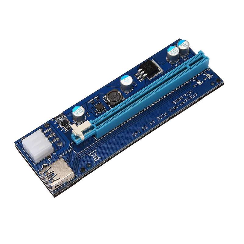 The 6 Pack Pci-e Riser for Bitcoin Eth Graphics Card 1x to Usb 3.0